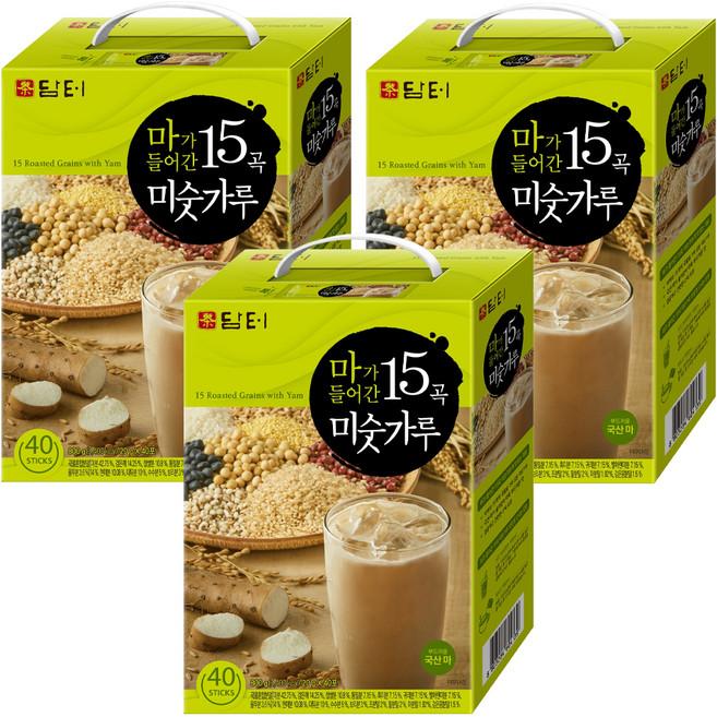 담터 마가 들어간 15곡 미숫가루, 800g, 3개