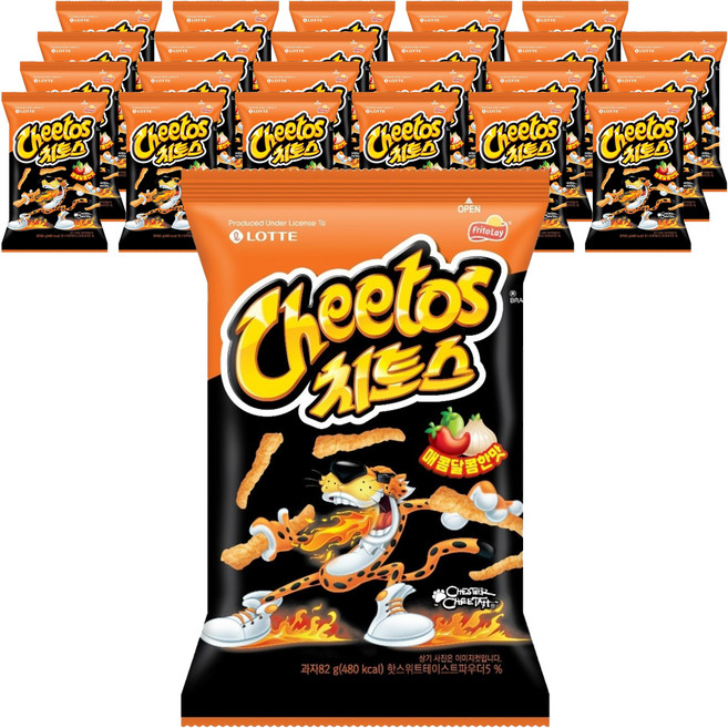 치토스 매콤달콤한맛, 82g, 24개