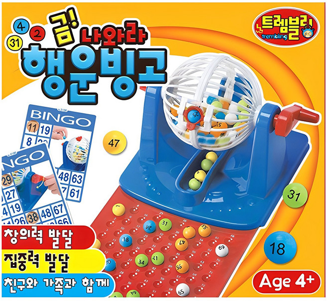 애들랜드 금나와라 행운빙고 보드게임, 혼합색상, 1개