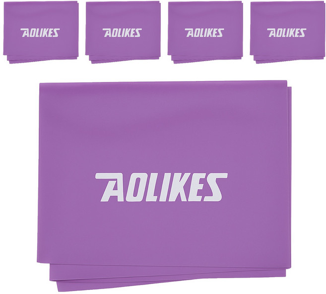 AOLIKES 奧力克斯 拉力帶, 淺紫色, 5條