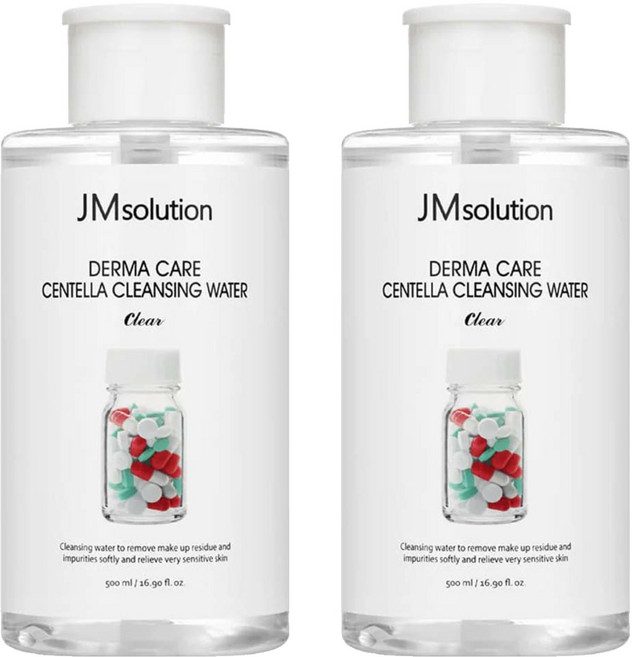 JMsolution 肌司研 卸妝水 積雪草修護, 500ml, 2瓶