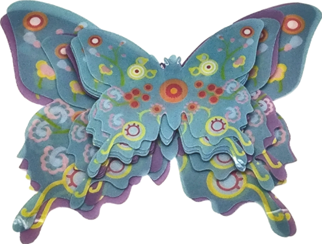 iINDOORS 英倫家居 3D藝術蝴蝶 200g 12個, 波西米亞 多色