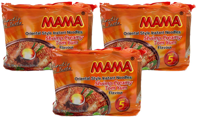 MAMA 鮮蝦奶油冬蔭功風味泡麵 55g, 15包
