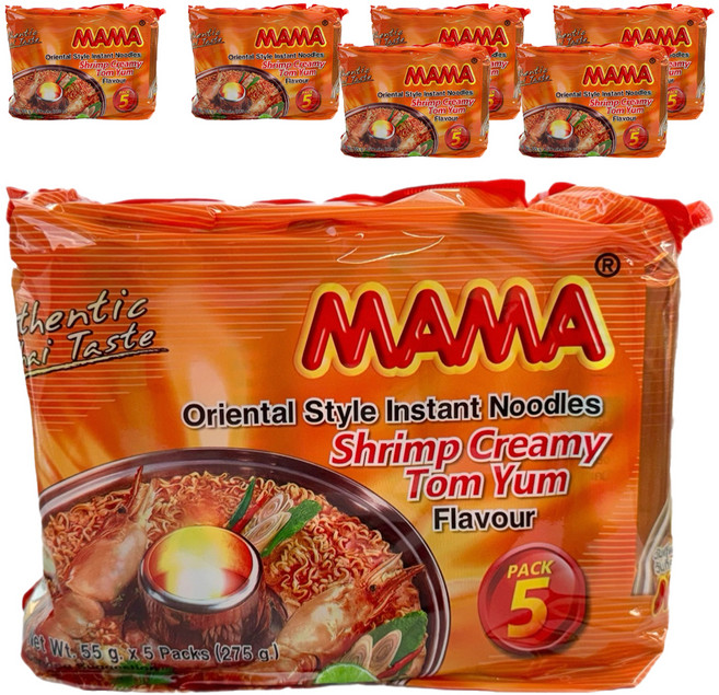MAMA 鮮蝦奶油冬蔭功風味泡麵 55g, 35包