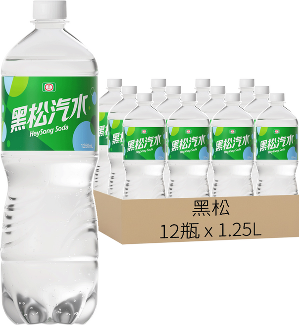 黑松 汽水*, 1.25L, 12瓶