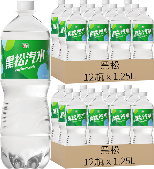 黑松 汽水*, 1.25L, 24瓶
