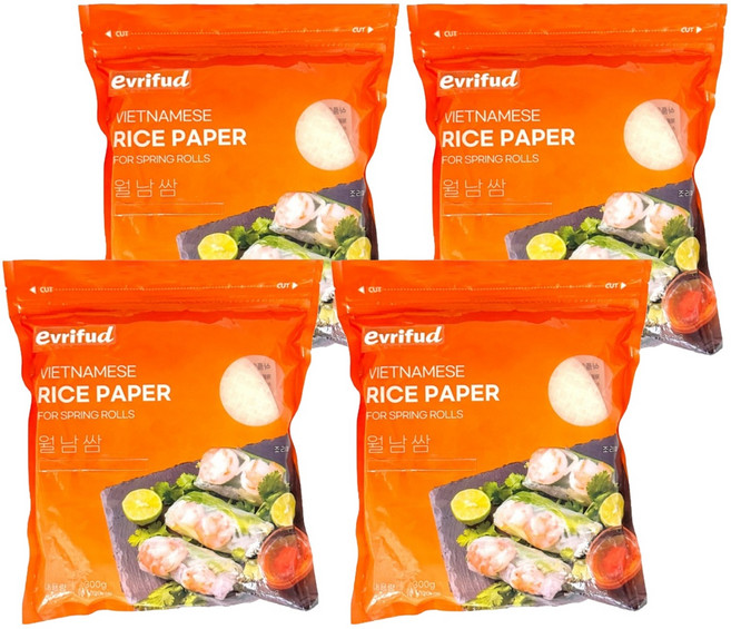 Cook Shop 圓形越南春捲米紙, 300g, 4個