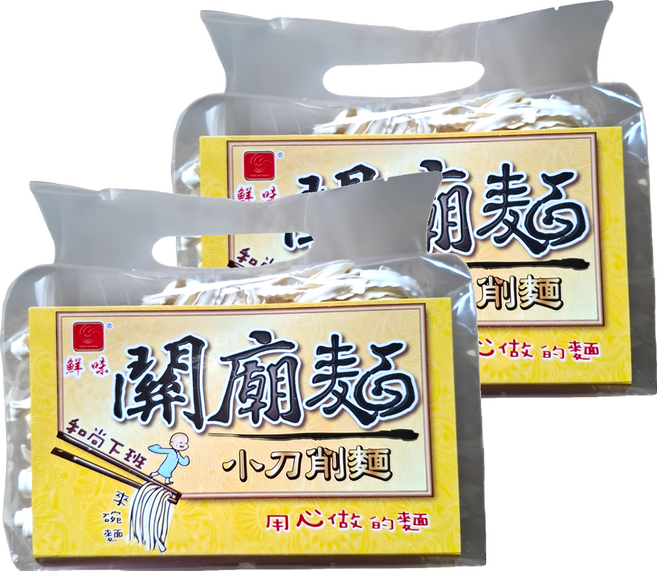宏廣 鮮味關廟麵 小刀削麵, 600g, 2個