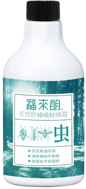 HUKUROU 福來朗 天然防蟑蟻蚊噴霧補充瓶, 500ml, 1瓶