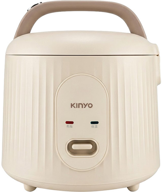 Kinyo 3人份 鋁（不沾塗層） 不可拆卸 電子鍋 280W 奶茶色 REP-03