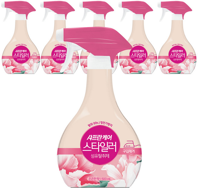 샤프란 케어 스타일러 섬유탈취제 은은한향 본품, 500ml, 6개