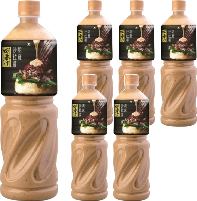統一 四季 胡麻沙拉醬, 950ml, 6瓶