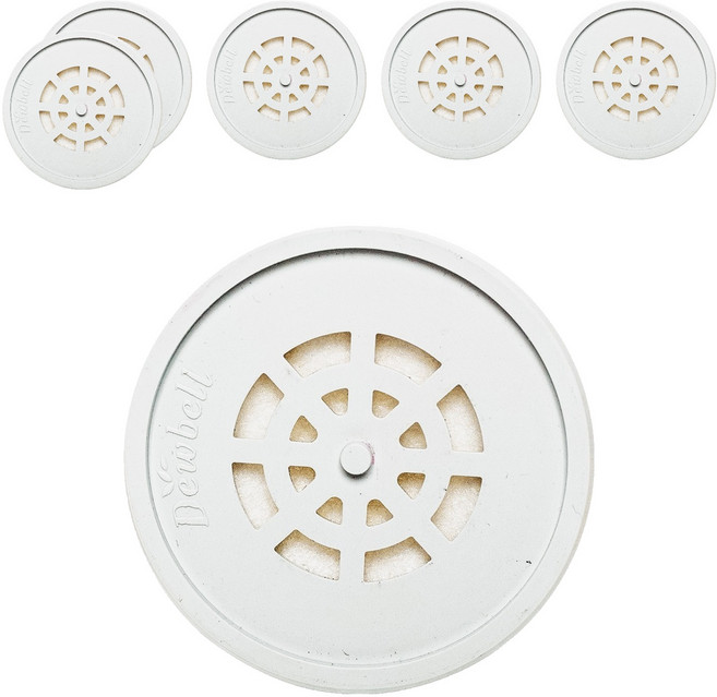 듀벨 여행용 샤워기 교체 헤드필터, 6개