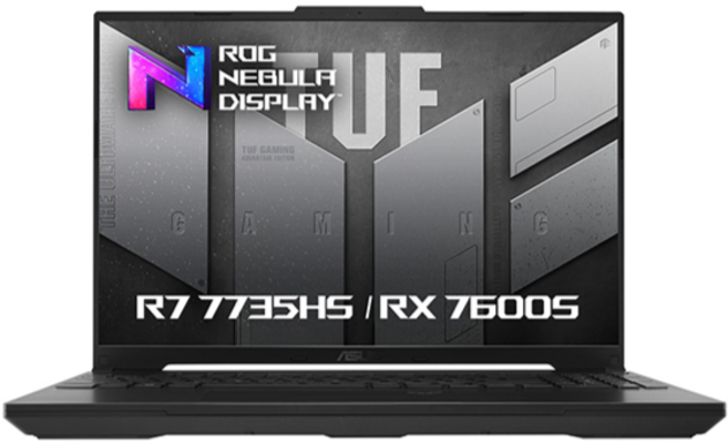 에이수스 2023 TUF 게이밍 A16 Advantage Edition 라이젠7 라이젠 7000 시리즈 라데온 RX 7600S, 오프 블랙, 512GB, 8GB, Free DOS, FA617NS-N4096