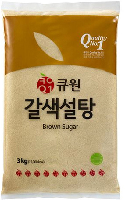 큐원 갈색설탕, 3kg, 1개