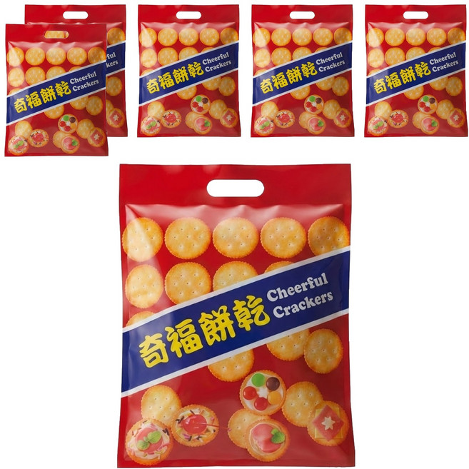 掬水軒 奇福餅乾 量販包 奶素, 320g, 6袋