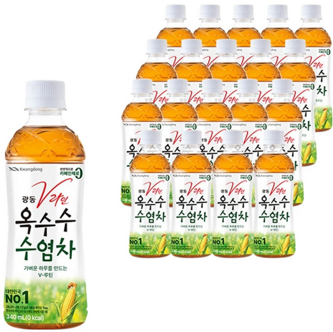 광동옥수수수염차, 340ml, 20개