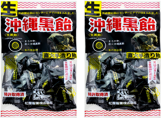 松屋製菓 生沖繩黑糖果 濃濃黑糖香, 100g, 2袋