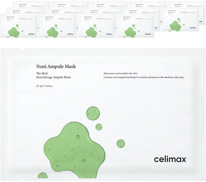 셀리맥스 더 리얼 노니 에너지 앰플 마스크 25ml, 1개입, 15개 - 쿠팡