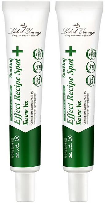 라벨영 쇼킹효과레시피 티트리 스팟, 30ml, 2개 - 쿠팡