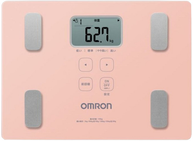 OmROn 歐姆龍 體脂計, 1個, 粉色, HBF-235