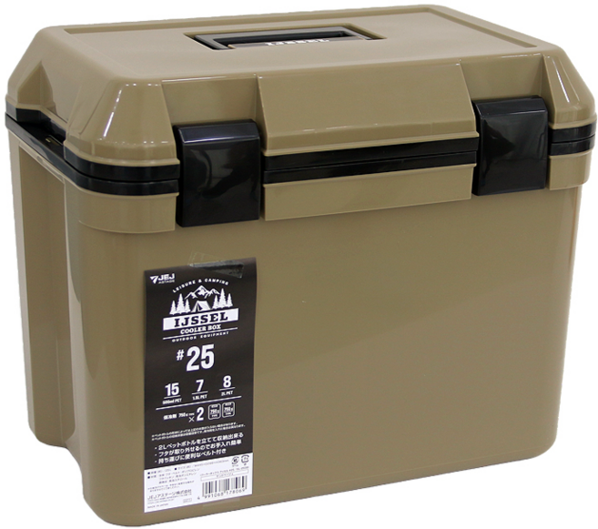 제이제이아스테이지 라스 아이스박스, 샌드베이지, 25L