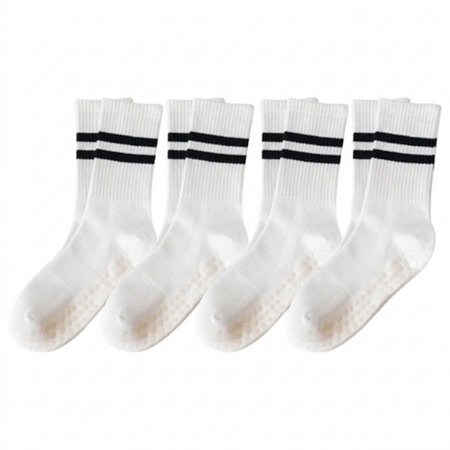 HOHO 필라테스 미끄럼방지 바닥 양말 4종세트