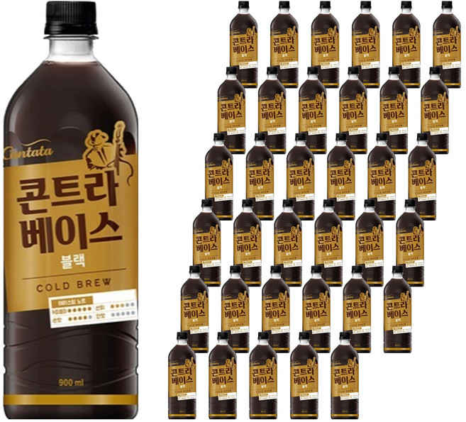 칸타타콘트라베이스 블랙, 900ml, 36개