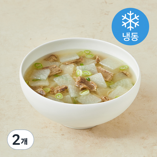 집반찬연구소 소고기무국 (냉동), 650g, 2개