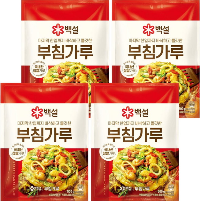 CJ BEKSUL 白雪 韓式煎餅粉, 4包, 500g