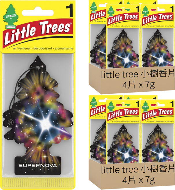 Little Trees 小樹香片 香氛卡, 銀河之星, 7g, 8片