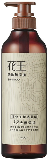 Kao 花王 台灣公司貨 低敏無添加 淨化平衡洗髮精, 500ml, 1瓶