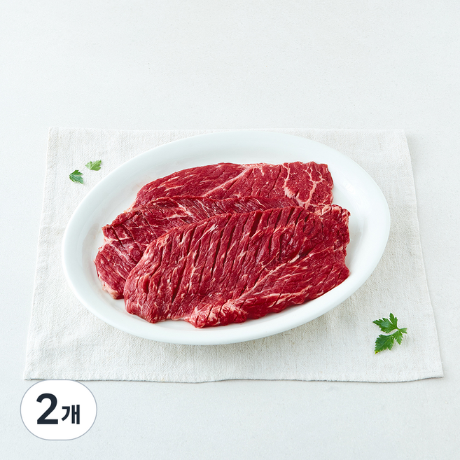 미트엔조이 미국산 앞다리 산적용 (냉장), 2개, 600g