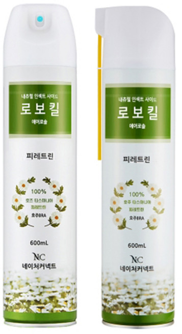 네이처커넥트 로보킬 에어로솔 대롱형 + 일반형, 2개입, 1세트