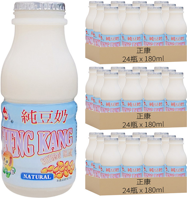 正康 豆奶 原味, 180ml, 72瓶