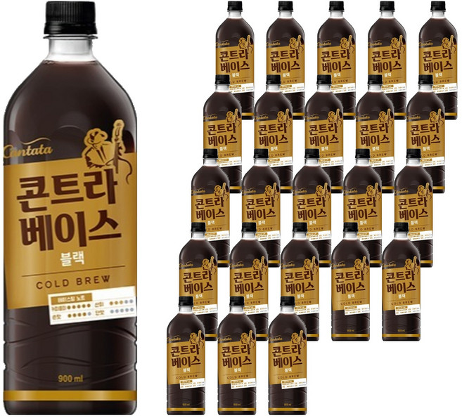 칸타타콘트라베이스 블랙, 900ml, 24개