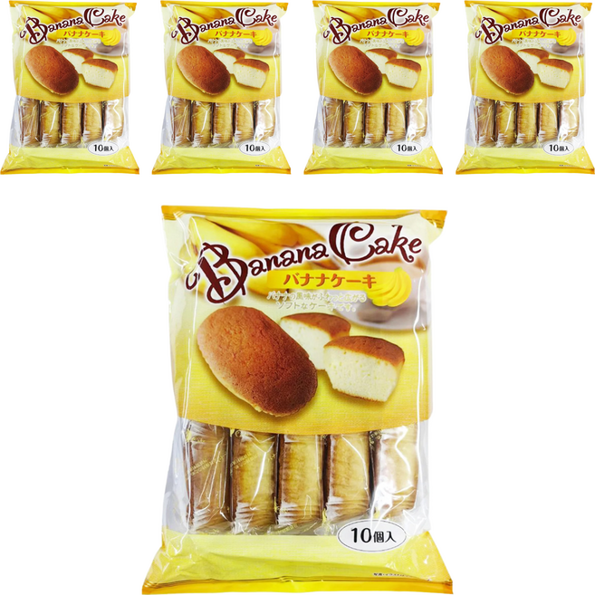 Shiawasedou 幸堂 香蕉蛋糕 10個裝, 5個, 185g