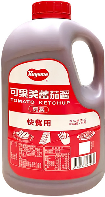 KAGOME 可果美 蕃茄醬 快餐用, 3.15kg, 1桶