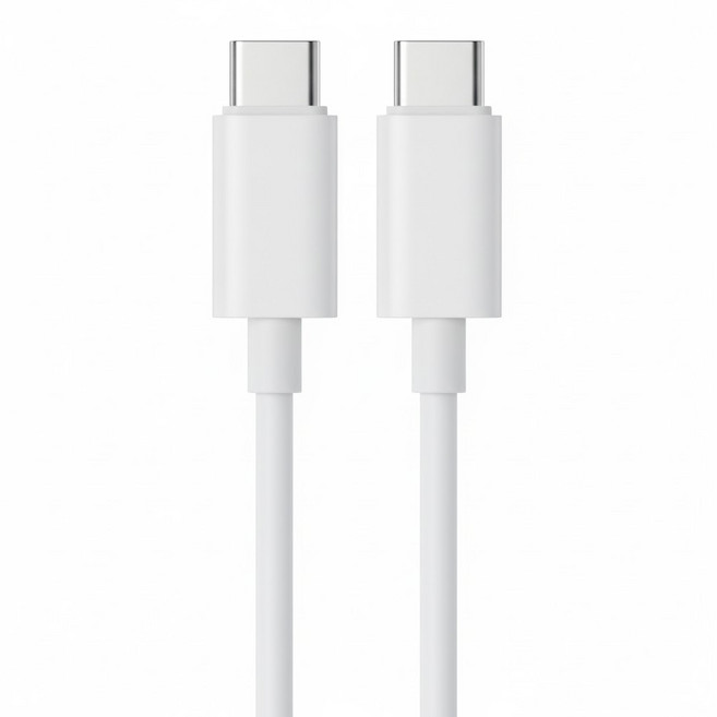 FUGU BEAUTY USB-C to C 高速充電線 2m 適用於Type-C電話設備機種 5V/2A Max, 白色, 1條