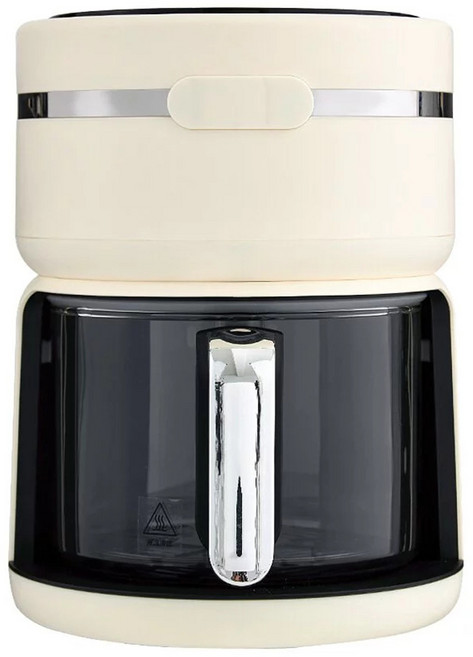 GPLUS 拓勤 樂透鍋 智慧玻璃氣炸鍋, GP-J02, 米黃色