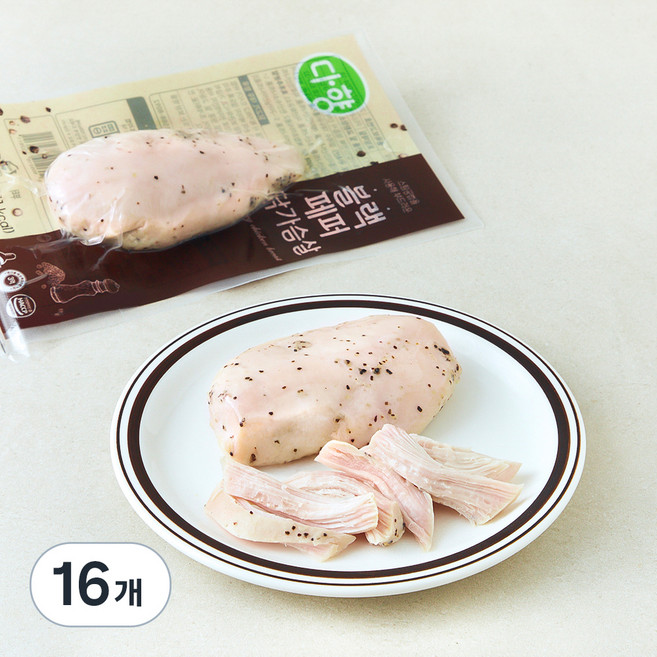 다향오리 블랙페퍼 닭가슴살, 100g, 1개입, 16개