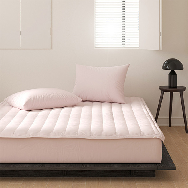아망떼 뉴데이즈 먼지없는 무소음 침대패드, 로즈핑크