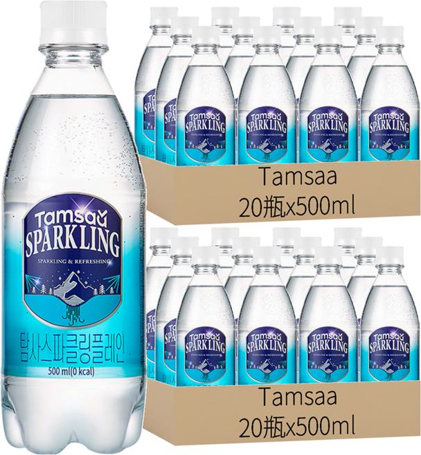 Tamsaa 氣泡水, 500ml, 40瓶