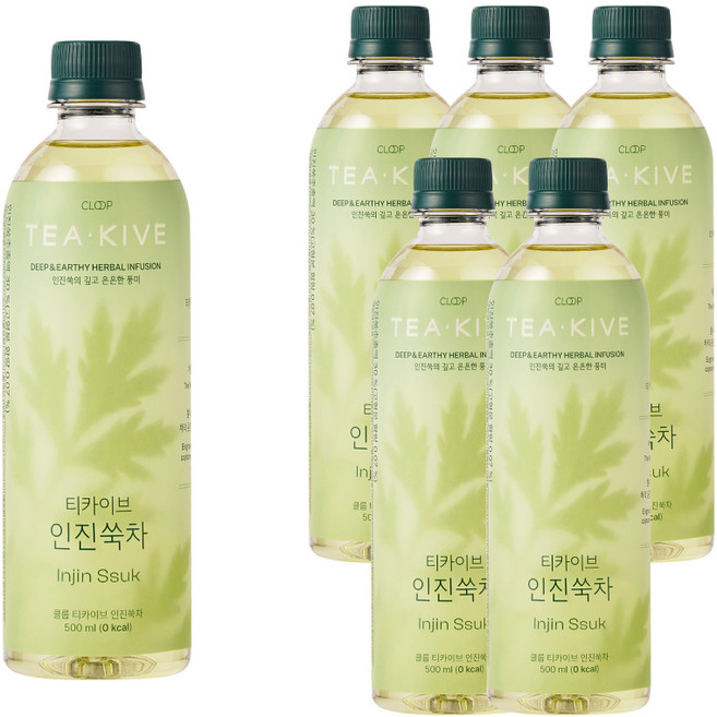 클룹 티카이브 인진쑥차, 6개, 500ml