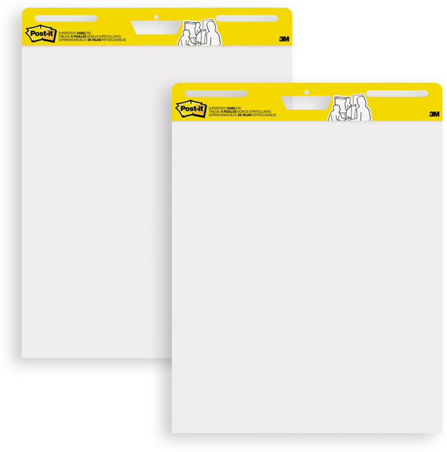 포스트잇 559 이젤패드 무지 63.5 x 76.2cm, 흰색, 30매, 2개