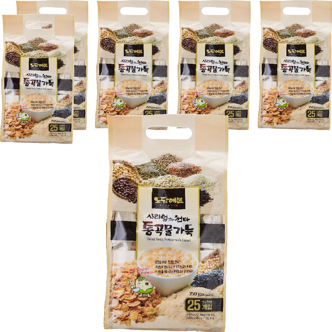 초야식품 시리얼과 천마 통곡물 가득 선식가루, 750g, 6개