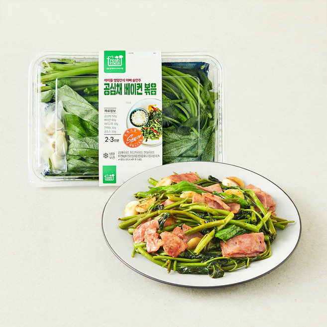 프레시밀 공심채 베이컨 볶음 2~3인분, 310g, 1개