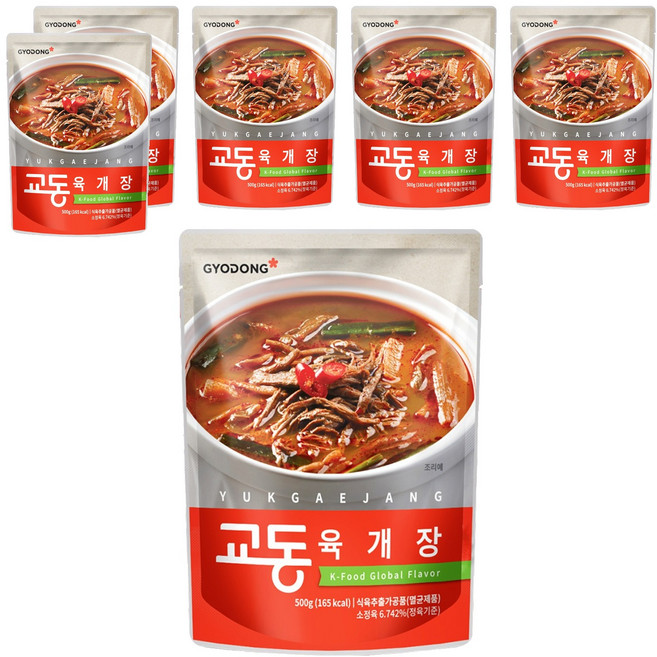 교동식품 육개장, 500g, 6개