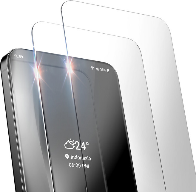 구스페리 강화유리 휴대폰 액정보호필름 2p 세트, 1세트