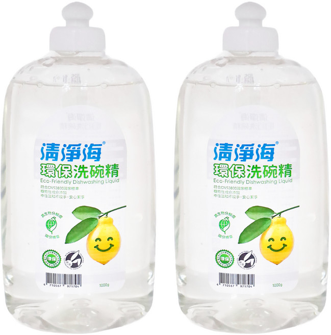 清淨海 環保洗碗精, 1kg, 2瓶